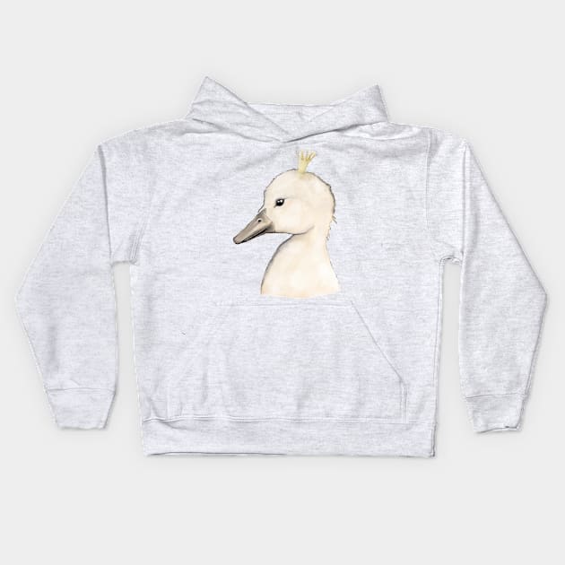 Swan Kid Kids Hoodie by msmart